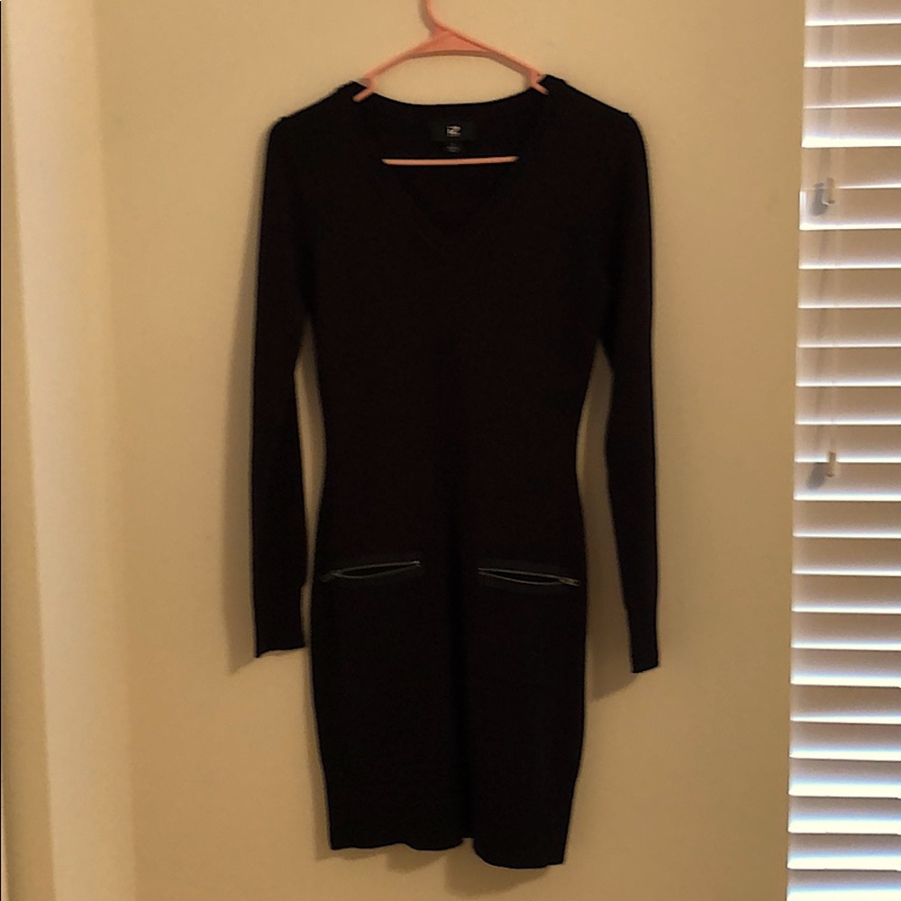 Slim fitting black dress